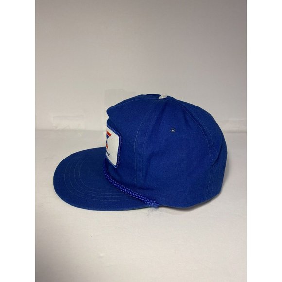 Vintage Yupoong ACT Safety Award Blue Snapback Hat - Picture 3 of 6